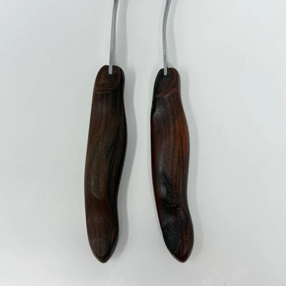 CUTCO Meat Turning Fork 26 27 Carving Fork Brown Swirl Handle VTG